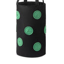 Felt Grow Bags Display Pockets DIY Hanging Strawberry Plant Bag (Black) Newly