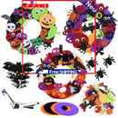 12 Sets Halloween Garland Decoration 12 Garlands 12 Bands 20 Spiders