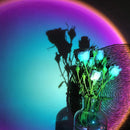 Rechargeable Rainbow Sunset Wall Projection Floor Lamp Colorful Atmosphere Light