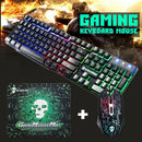 Keyboard Mouse Combos Gaming keyboard Cracked Decorative Pattern Computer Mouse