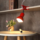2pcs E27 Light Base Reptile Clip-on Lamp Bulb Holder EU Plug(Red)