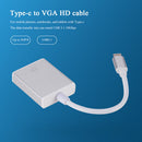 USB 3.1 Type C Male to VGA Female Adapter Converter for Laptop PC Phone Tablet