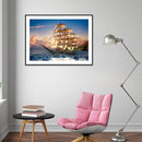 5D DIY Full Drill Diamond Painting Sailboat Embroidery Mosaic Craft Kit Wall Art