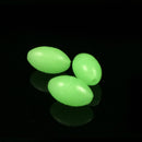 100pcs Hard Luminous Beads Float Balls Fishing Line Stoppers (3.4x5mm Green