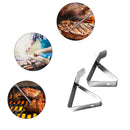Coffee Cup Clamp Stainless Steel Oven Barbecue BBQ Thermometer Sample Clip Holder