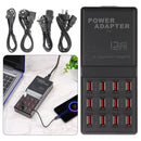 Use 60W Power Hub Power Supply 12 Port USB Phone Charger Charging Station