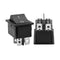Rocker Switch Power Switch 2-Level 4-Pin Without Light AC125-250V (Black)