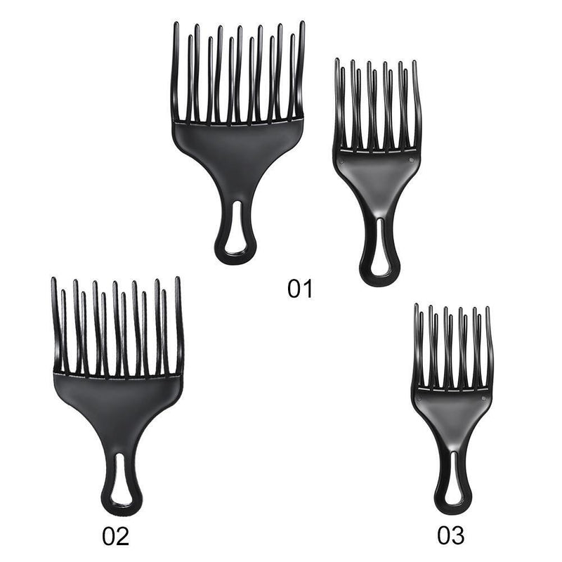 Hairdressing Fork Comb Afro-comb Smooth Hair Styling Tools Hairbrush (B)