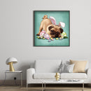 Diamond Painting Kit dog Full Round Rhinestone Wall Picture.