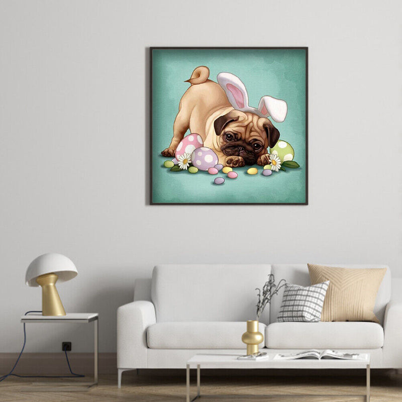 Diamond Painting Kit dog Full Round Rhinestone Wall Picture.