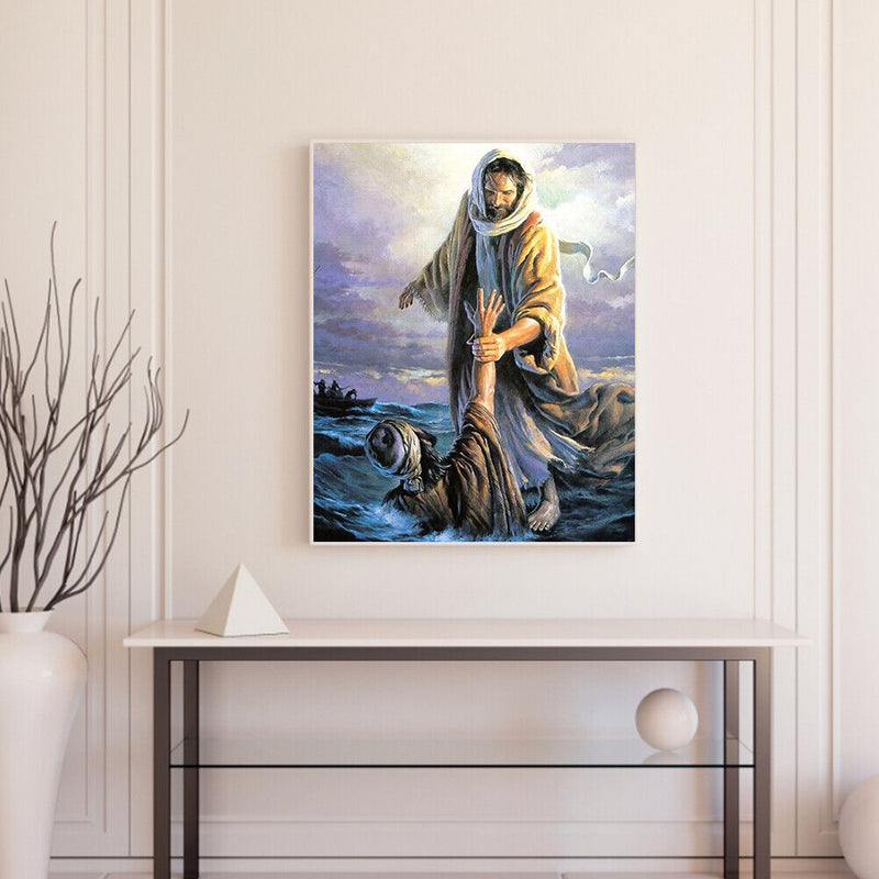 Jesus Redemption Oil Paint By Numbers Kit DIY Acrylic Painting on Canvas
