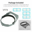 2x, 2.5x, 3.5x Jewelry Repair Loupe Magnifier Magnifying Glasses With 4 Lenses