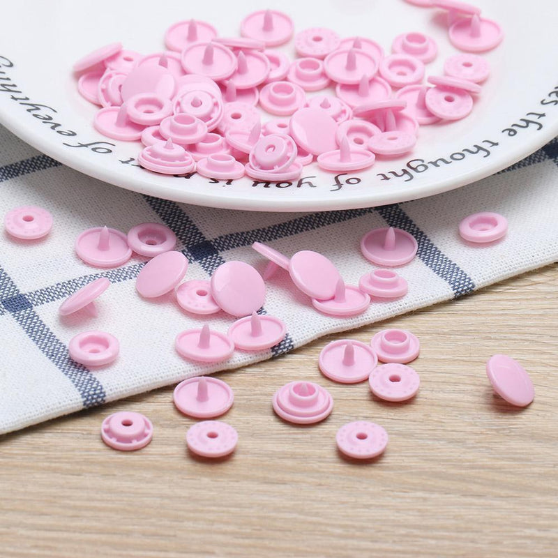 Akaddy 50pcs T5 Push Button Buttons Lock DIY Baby Clothing Push Button (Ro