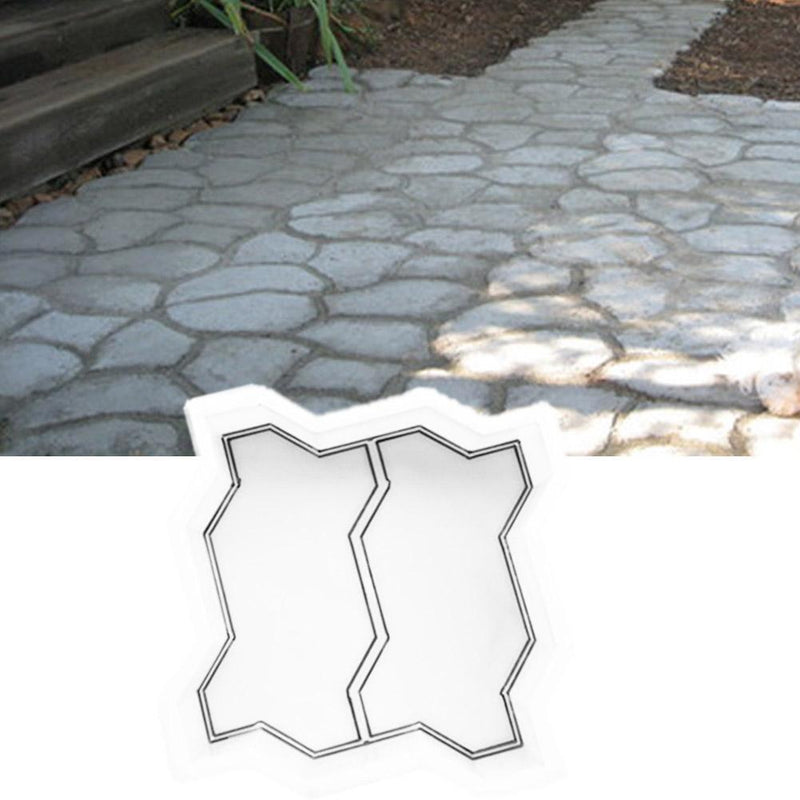 DIY 8-Shaped Courtyard Garden Concrete Brick Mold Paving Propylene Pavement M