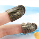 10pcs Retro Finger Protector Thimble Ring Needle Sewing Accessories (M)