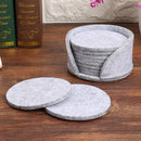 10pcs Felt Table Drink Mats Coaster Placemat Heat Protection Coffee Mug Cup