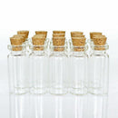 Wholesale 4pcs 10ML 22x50mm Small Empty Clear Glass with Bottles Cork Vials S4Y9
