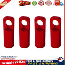 4pcs CNC Bike Tyre Presta Valve Cap Bicycle Tire Valve Dust Covers (Red) Newly