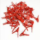 50pcs Plastic Grafting Clips Garden Vegetable Eggplant Vine Clamp (Flat) Newly