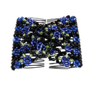Stretchy Women Girls Magic Beads Double Hair Comb Hair Combs Clips Elasticity