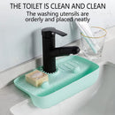 Faucet Splash-Proof Draining Rack Silicone Kitchen Sink Collection Pad Non-Slip.