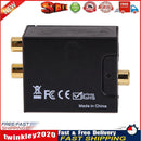 Digital Optical Coax Coaxial Toslink to Analog RCA L/R Converter Adapter Newly