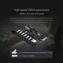 ORICO USB3.0 PCI-E 1X Extender PCIE Riser Adapter Card SATA 15 Pin Power Cable
