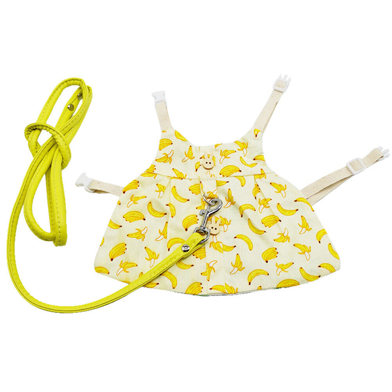 Small Animal Harness Vest Leash Set Comfort Clothes Outdoor Travel Chest St
