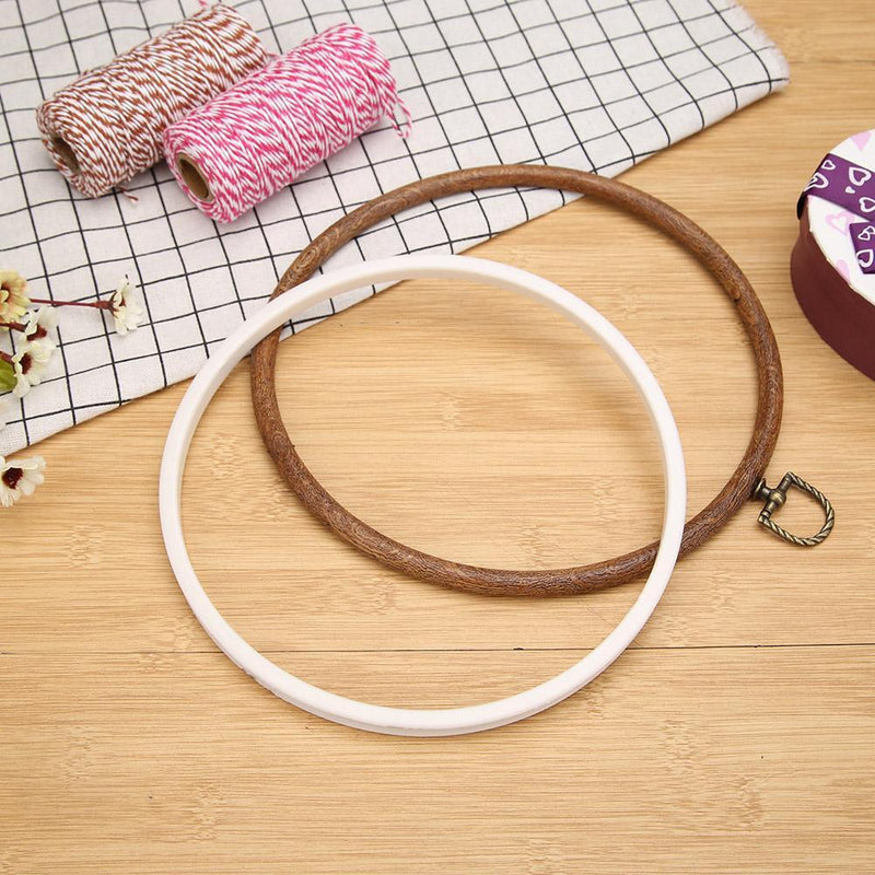 Plastic Frame Embroidery Hoop Ring Circle Round Loop for Cross Stitch (22cm