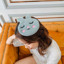 Cute Rabbit Hair Clips Hairpin Women Corduroy Wash Face Hairgrips (Blue)