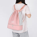 Drawstring Swimming Backpack Fitness Bag Waterproof Pool Dry Wet Bag (Pink)