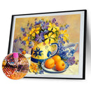 5D Diamond Painting Kit Flowers Full Round Rhinestone DIY Home Decoration Gif