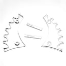 Clear 6-Layer Stand Brush Holder 6-Slots Display Stand Acrylic Pen Holder
