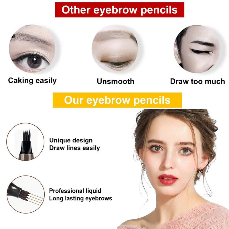 Eyebrow Makeup Long Lasting Eyebrow Pencil Easy To Color Waterproof