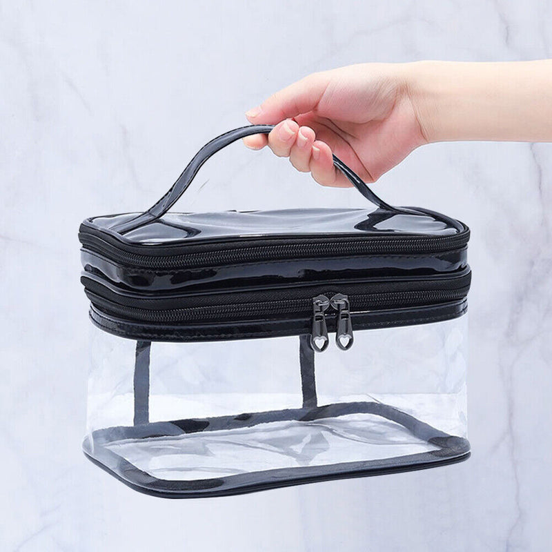 Women Transparent PVC Waterproof Large Cosmetic Bag Waterproof Cosmetic Pouch