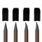 Duckbill-Shape 4-in-1 Plastic Eye Makeup Shaping Tool Eyebrow Pencil Shaper