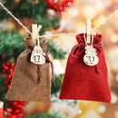 Number Label Wooden Pendant Christmas Advent Calendar Countdown Hanging Tags