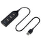 USB Hub 5Mbps High Speed Multi USB 2.0 Adapter 4 Port Splitter (Black)