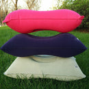 Car Travel Flocking Cushion Square Inflatable Air Pillow Hiking Camping Rest