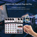 BMG-06D 6 Channels 16 DSP Bluetooth-compatible Audio Mixer (Black EU Plug)