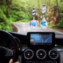 2pcs Prism Hanging Drop Window Crystals Rainbow Catcher Wind Chime Car Ornament