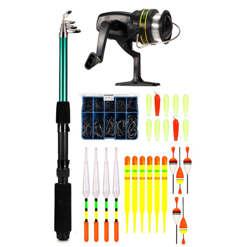 1.6m Fishing Rod Rollers Telescope Full Sea Boat Fishing Combo Accessory Kits