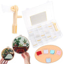 Thread Kits Plastic Storage Sewing Tools Floss Winder Embroidery Organizer Box