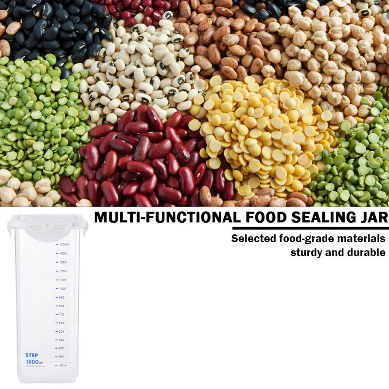 Scaled Grain Sealed Can Kitchen Food Storage Tank Plastic Dried Fruit Sneak Box