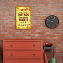 Retro Crazy Letter Metal Plate Painting Bar Tin Plaques Wall Sign (8027-12)