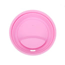 Wheel Shape Silicone Cup Lids Heat-resistant Dust-proof Bowl Cover (Pink) Newly