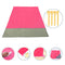 Waterproof Camping Mat Outdoor Beach Blanket Picnic Ground Mats (Pink) Newly