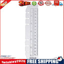 PVC Separator Bookmark Ruler 6 Holes Binder Notebook Rulers (A6 Transparent