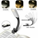 USB Rechargeable LED Book Light Flexible Clip-type Night Light For Reading S7Q6