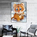 Little Tiger 5D Diamond Painting Embroidery DIY Cross Stitch Home Decor